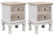 Bedside Cabinets 2 pcs 35x30x50 cm Paulownia Wood