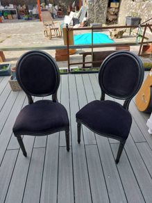 Chairs Carvers x2 Contemporary Vintage_ reduced