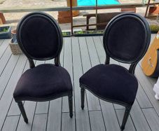 Chairs Carvers x2 Contemporary Vintage_ reduced