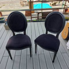 Chairs Carvers x2 Contemporary Vintage_ reduced