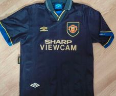 Authentic 1993-1995 Manchester United Away jersey