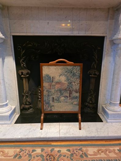 Vintage tapestry Fire screen
