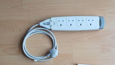 BELKIN Surge Protected 4-Socket Extension Lead with Ethernet ports  2meters long