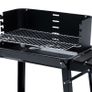 Titan BBQ Charcoal Garden Grill on Wheels  Perfect Family Size with Adjustable Cooking Height Image 7
