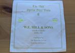 Violin string - W.E. Hill & Sons E-String 4/4 Medium BE