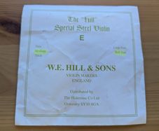 Violin string - W.E. Hill & Sons E-String 4/4 Medium BE