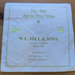 Violin string - W.E. Hill & Sons E-String 4/4 Medium BE