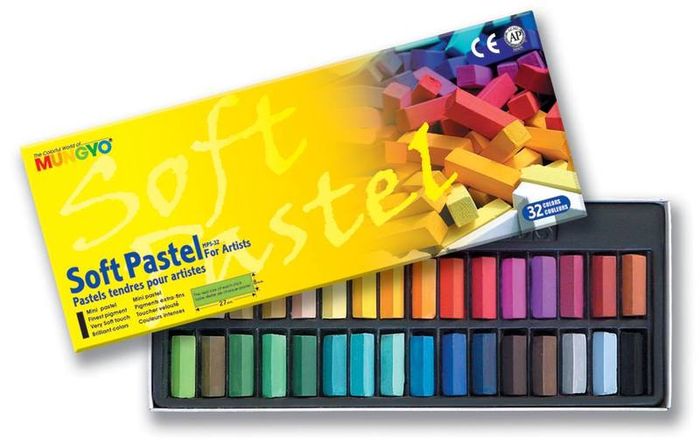 Mungyo Artist's Half Sized Soft Pastels (32 Multicolour)