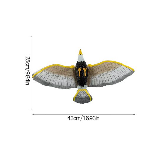 Hanging Eagle Bird Deterrent, Flying Owl Repellent Scarer Emulation Flying Hawk Bird Garden Scarecrow Yard Outdoor Pest Control