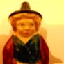 Late 1800's/Early 1900's Lady Hand Made/Hand Painted Figurine made in "Devon England.4" Tall Image 3