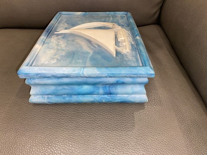 Incolay Stone Trinket /Jewellery Box