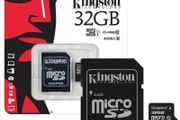 Memory Card 32 GB Kingston Canvas Select Micro SD SDHC Memory Card 80MB/s UHS-1 Class 10 With Adapter - 32GB