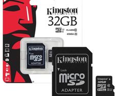Memory Card 32 GB Kingston Canvas Select Micro SD SDHC Memory Card 80MB/s UHS-1 Class 10 With Adapter - 32GB