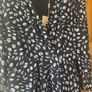 Emily & Me V neck purple navy midi dress UK 16 Image 5