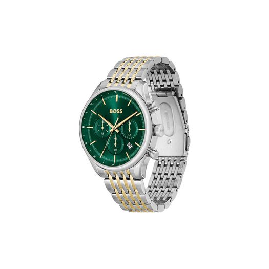 Hugo Boss Mens Gregor Chrono Watch Green Dial - Warranty - Free Delivery / Collect