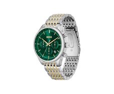 Hugo Boss Mens Gregor Chrono Watch Green Dial - Warranty - Free Delivery / Collect