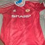 Man United Retro Jersey 1992 Image 2