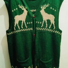 Rrl Double Ralph Lauren Vintage Rindeer Wool Vest
