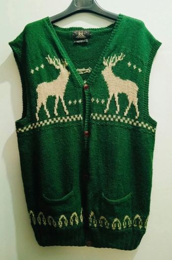 Rrl Double Ralph Lauren Vintage Rindeer Wool Vest