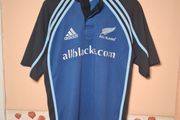 Vintage New zealand all blacks rugby shirt jersey Black and blue Size Medium 2003