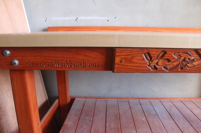 American Workbench Premium Custom Solid Wood Garage / Workshop Bench