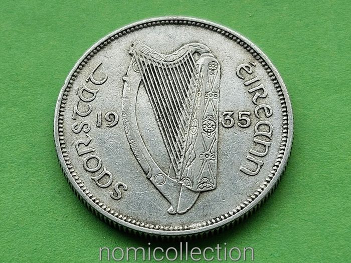 Ireland 1935 year Silver Florin.