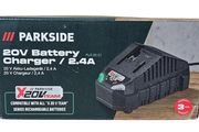 Parkside 2.4A 20V Charger. Indoor Outdoor Maintenance DIY Projects Garage Garden Mechanic 12V 20V 40V Xteam Cordless Brushless Power Tools Lidl