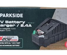 Parkside 2.4A 20V Charger. Indoor Outdoor Maintenance DIY Projects Garage Garden Mechanic 12V 20V 40V Xteam Cordless Brushless Power Tools Lidl