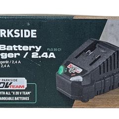 Parkside 2.4A 20V Charger. Indoor Outdoor Maintenance DIY Projects Garage Garden Mechanic 12V 20V 40V Xteam Cordless Brushless Power Tools Lidl