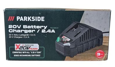 Parkside 2.4A 20V Charger. Indoor Outdoor Maintenance DIY Projects Garage Garden Mechanic 12V 20V 40V Xteam Cordless Brushless Power Tools Lidl