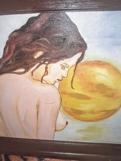 Framed painting