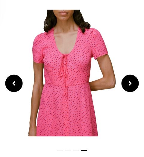 whistles Heidi Spot print dress size 8
