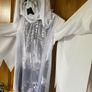 Kids Creepy Spirit Ghost Halloween Costume with Mask Image 8