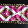 Peyote Bracelet-Geometric Bracelet-Mosaic Bracelet-Miyuki Arm Band-Beaded Cuff-Flat Bracelet Image 9