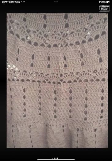 Brown crochet top/ tunic/cover up 100% cotton