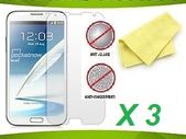 3 X Anti-Glare Matte Screen Protector For Samsung Galaxy Note II 2 Cover N7100