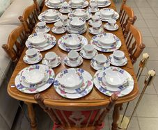 Dining table and chairs