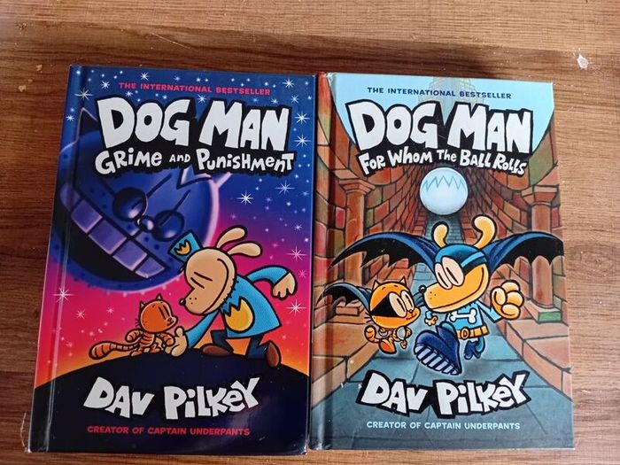 Dog Man Books.  Two
