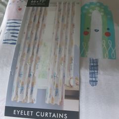 2 pairs of kids curtains new in packaging