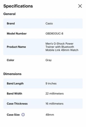 Casio - Men's G-Shock Power Trainer with Bluetooth Mobile Link 49mm Watch - Gray