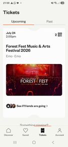 2 Forest Fest Saturday tickets