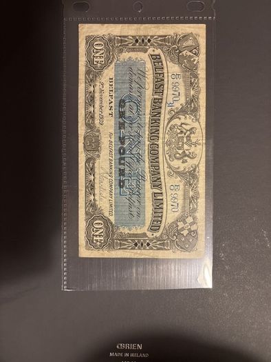 1939 Belfast Banking 1 Pound Note
