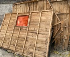 Wooden shed