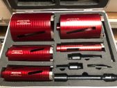 Core Bit Set In Case Top Quality , Laser Welded, 10mm Segments