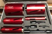 Core Bit Set In Case Top Quality , Laser Welded, 10mm Segments