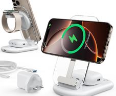 3 in 1 Wireless Charging Station - iPhone, Watch & AirPods - Brand New