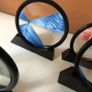 18x19cm/7.09x7.48inch Creative Home Crafts, 3D Dynamic Living Room Decorations, Gifts, Round Quicksand Paintings Image 5