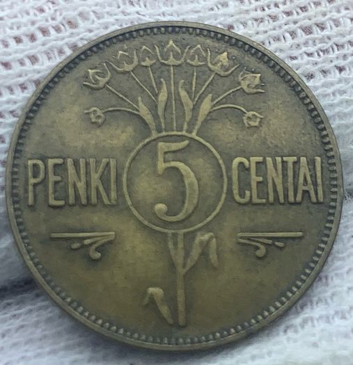 Lithuania 1925 5 cent