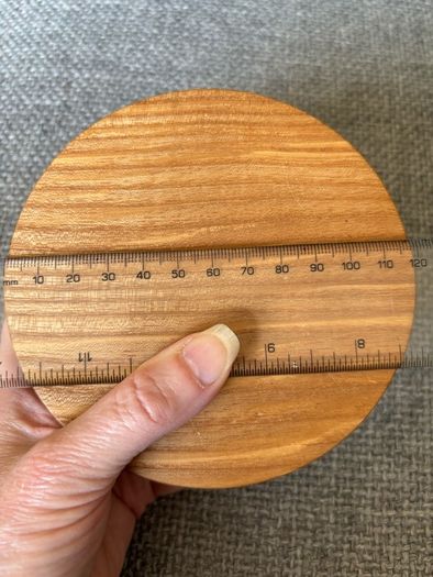Natural Oak hand carved wall hook with grooves