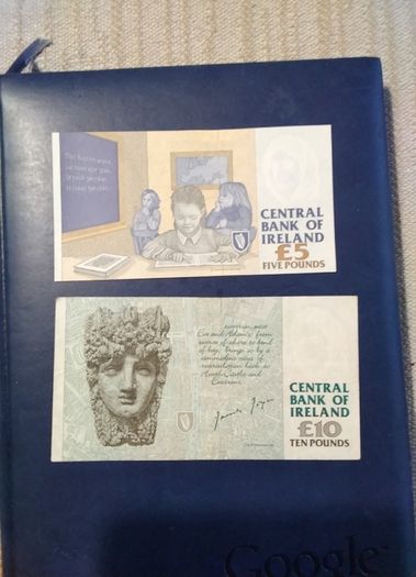 Two  Eire Banknotes